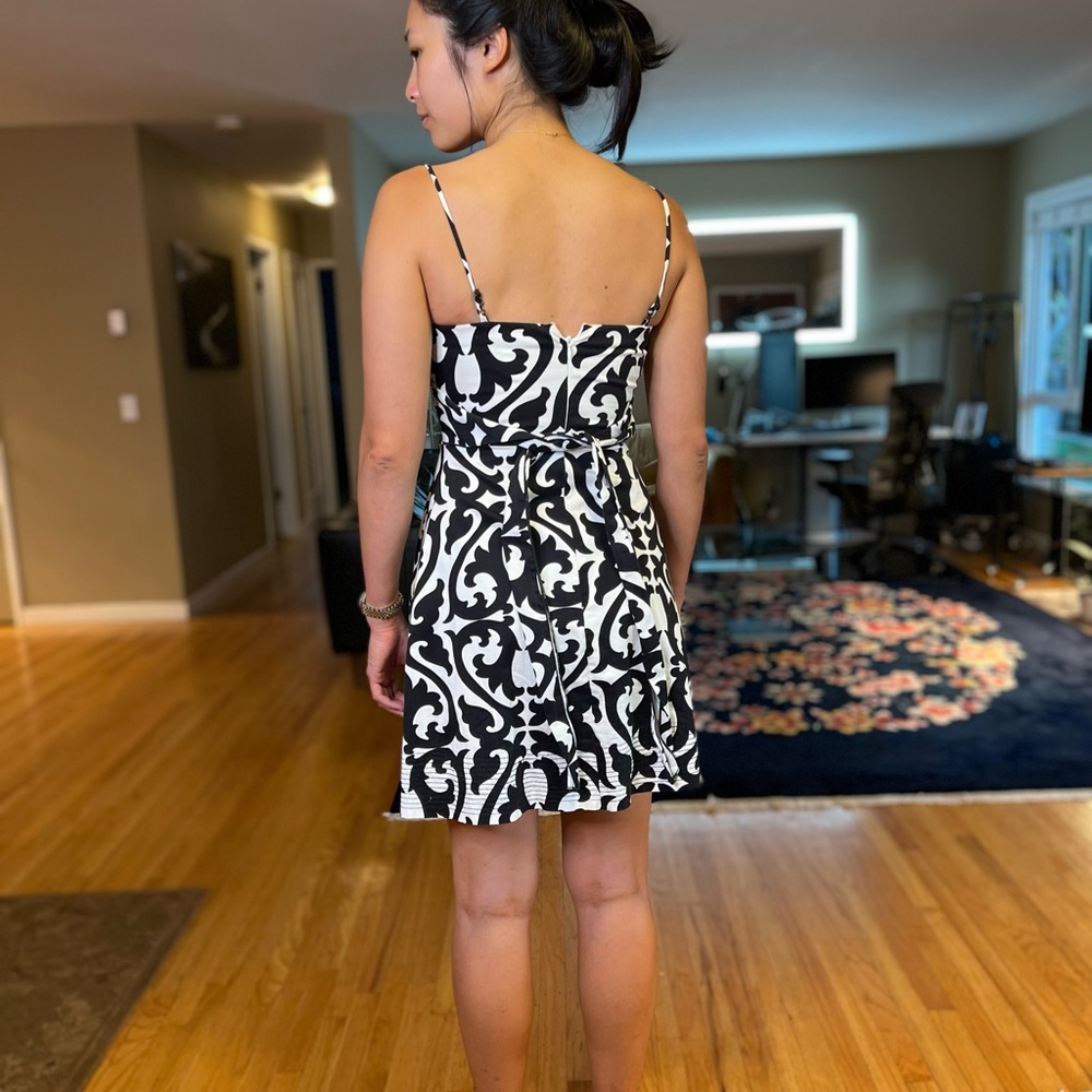 Structured Spaghetti Strap Empire Bust Cotton Dre… - image 4